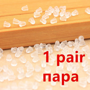 1 Pair Rubber Particles Charm Hoop Earrings Women Jewelry Gift Wholesale - Bán Cà Chua