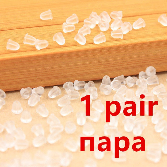 1 Pair Rubber Particles Charm Hoop Earrings Women Jewelry Gift Wholesale - Bán Cà Chua