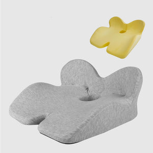 Non-Slip Memory Foam Seat Cushion Posture Correction Slow Rebound Hollow Out Design Prevent Hemorrhoids Give Birth Pain Relieve
