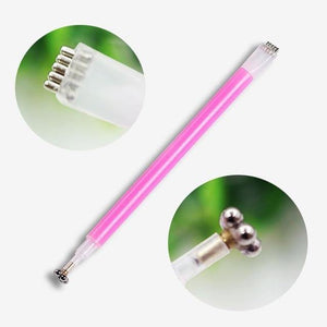 1pc Double Head Cat Eye Magnet Stick for Gel Polish Varnish 3D Line Strip Strong Effect Stick Magical Board Nail Art Tools New - Bán Cà Chua