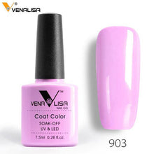 Load image into Gallery viewer, 2018 New Free Shipping Nail Art Design Manicure Venalisa 60Color 7.5Ml Soak Off Enamel Gel Polish LED UV Gel Nail Polish Lacquer - Bán Cà Chua