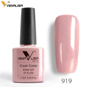 2018 New Free Shipping Nail Art Design Manicure Venalisa 60Color 7.5Ml Soak Off Enamel Gel Polish LED UV Gel Nail Polish Lacquer - Bán Cà Chua