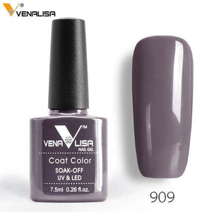 2018 New Free Shipping Nail Art Design Manicure Venalisa 60Color 7.5Ml Soak Off Enamel Gel Polish LED UV Gel Nail Polish Lacquer - Bán Cà Chua