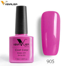 Load image into Gallery viewer, 2018 New Free Shipping Nail Art Design Manicure Venalisa 60Color 7.5Ml Soak Off Enamel Gel Polish LED UV Gel Nail Polish Lacquer - Bán Cà Chua