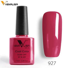 Load image into Gallery viewer, 2018 New Free Shipping Nail Art Design Manicure Venalisa 60Color 7.5Ml Soak Off Enamel Gel Polish LED UV Gel Nail Polish Lacquer - Bán Cà Chua