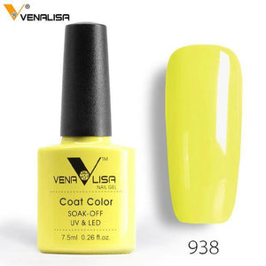 2018 New Free Shipping Nail Art Design Manicure Venalisa 60Color 7.5Ml Soak Off Enamel Gel Polish LED UV Gel Nail Polish Lacquer - Bán Cà Chua