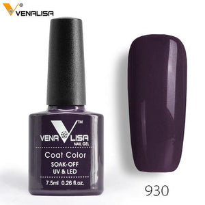 2018 New Free Shipping Nail Art Design Manicure Venalisa 60Color 7.5Ml Soak Off Enamel Gel Polish LED UV Gel Nail Polish Lacquer - Bán Cà Chua