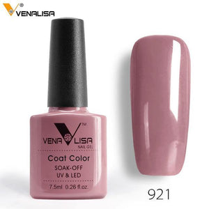 2018 New Free Shipping Nail Art Design Manicure Venalisa 60Color 7.5Ml Soak Off Enamel Gel Polish LED UV Gel Nail Polish Lacquer - Bán Cà Chua