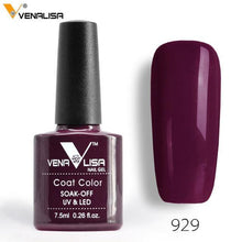 Load image into Gallery viewer, 2018 New Free Shipping Nail Art Design Manicure Venalisa 60Color 7.5Ml Soak Off Enamel Gel Polish LED UV Gel Nail Polish Lacquer - Bán Cà Chua
