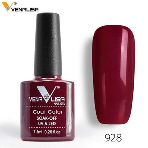 2018 New Free Shipping Nail Art Design Manicure Venalisa 60Color 7.5Ml Soak Off Enamel Gel Polish LED UV Gel Nail Polish Lacquer - Bán Cà Chua