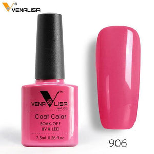 2018 New Free Shipping Nail Art Design Manicure Venalisa 60Color 7.5Ml Soak Off Enamel Gel Polish LED UV Gel Nail Polish Lacquer - Bán Cà Chua