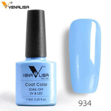 Load image into Gallery viewer, 2018 New Free Shipping Nail Art Design Manicure Venalisa 60Color 7.5Ml Soak Off Enamel Gel Polish LED UV Gel Nail Polish Lacquer - Bán Cà Chua