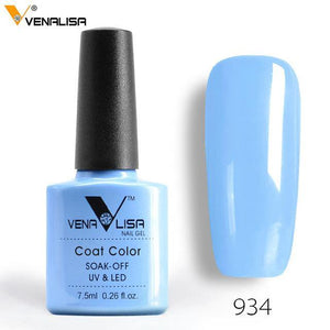 2018 New Free Shipping Nail Art Design Manicure Venalisa 60Color 7.5Ml Soak Off Enamel Gel Polish LED UV Gel Nail Polish Lacquer - Bán Cà Chua
