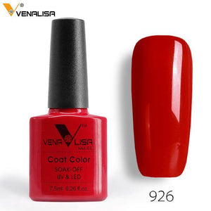 2018 New Free Shipping Nail Art Design Manicure Venalisa 60Color 7.5Ml Soak Off Enamel Gel Polish LED UV Gel Nail Polish Lacquer - Bán Cà Chua