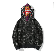 Load image into Gallery viewer, 2022 Fashion Hoodie Spring Stretwear Embroidery Hoodie Casual Cardigan Top Apes Shark Coat Cotton M-3XL Unisex Adults худи