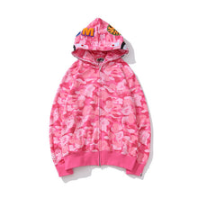 Load image into Gallery viewer, 2022 Fashion Hoodie Spring Stretwear Embroidery Hoodie Casual Cardigan Top Apes Shark Coat Cotton M-3XL Unisex Adults худи