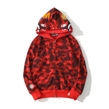 Load image into Gallery viewer, 2022 Fashion Hoodie Spring Stretwear Embroidery Hoodie Casual Cardigan Top Apes Shark Coat Cotton M-3XL Unisex Adults худи