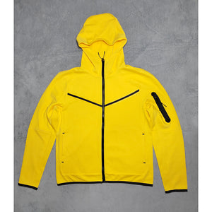 2022 Men&#39;s Sports Set Hooded Coat Cotton Tech Fleece Color Patchwork Male Sweatpants Set Training Suit Trousers Tracksuit
