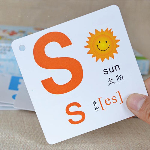 26 Spelling Alphabet Letters Card Game Learn USA English Language ABC Children Educational Toys Learning Literacy Fun Baby Card - Bán Cà Chua