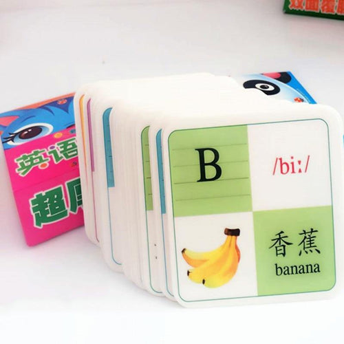 26PCS/Set ABC Color Letter Early Education Baby Preschool English Learning Alphabet Cards for Children Preschool Kid Toys Gifts - Bán Cà Chua