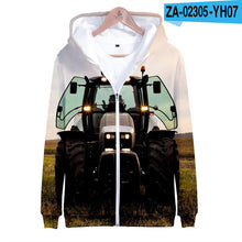 Load image into Gallery viewer, 3 To 14 Years Kids Hoodies Tractor Pattern Clothing Boys Girls Hoodie Sweatshirt Harajuku Cartoon Jacket Tops Children Clohtes