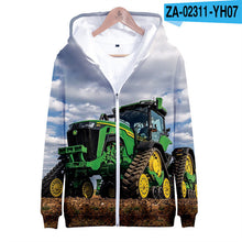 Load image into Gallery viewer, 3 To 14 Years Kids Hoodies Tractor Pattern Clothing Boys Girls Hoodie Sweatshirt Harajuku Cartoon Jacket Tops Children Clohtes