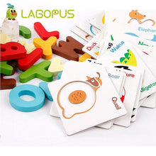 Load image into Gallery viewer, ABC Puzzle Wooden Toys Baby Early Education Letter Card Animal Puzzle Children Education Puzzle Card Alphabet Puzzle Toys - Bán Cà Chua