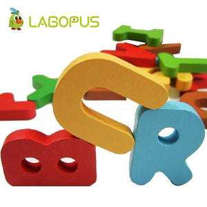 ABC Puzzle Wooden Toys Baby Early Education Letter Card Animal Puzzle Children Education Puzzle Card Alphabet Puzzle Toys - Bán Cà Chua