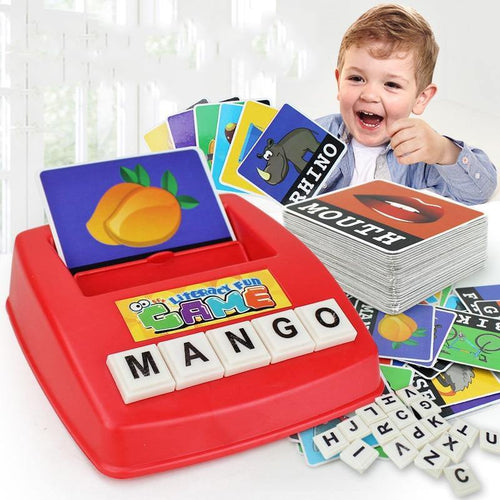 Alphabet Letters Card Game Learn USA English Language ABC Children Educational Toys Learning Literacy Fun,with Storage Bag - Bán Cà Chua
