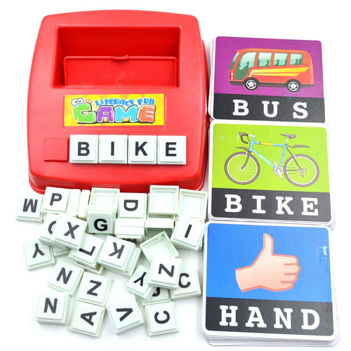 BOHS Alphabet Letters Card  Literacy Fun Game Learn USA English Language ABC Children Educational Toys,with Gift Packing - Bán Cà Chua