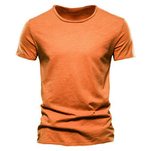Load image into Gallery viewer, Brand Quality 100% Cotton Men T-shirt V-neck Fashion Design Slim Fit Soild T-shirts Male Tops Tees Short Sleeve T Shirt For Men