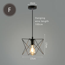 Load image into Gallery viewer, E27 Led Vintage Cage Pendant Lights Indoor Lighting Retro Light Fixture Pendant Lamps For Living Room Decor For Kitchen Lamp