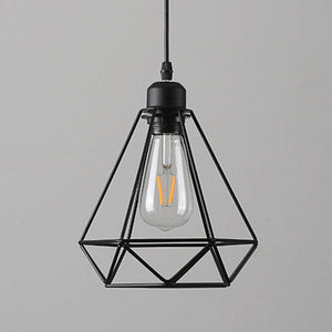E27 Led Vintage Cage Pendant Lights Indoor Lighting Retro Light Fixture Pendant Lamps For Living Room Decor For Kitchen Lamp