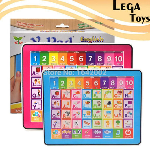 English ABC Computer Educational Toys for Children,Ypad Learning Machine Kids Tablet Gift with 10 Number and 26 Alphabet Learn - Bán Cà Chua