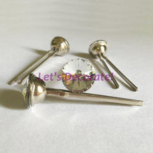 Load image into Gallery viewer, Free shipping 50PCS/LOT 18MM Satellite Crystal Glass Long Forks/ Decoration Tacks/ Upholstery Nails/ Crystal Buttons - Bán Cà Chua