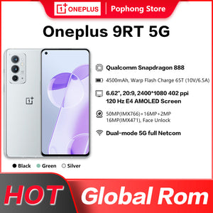Global Firmware OnePlus 9RT 5G Smartphone Snapdagon 888 6.62 &quot; AMOLED 120Hz 4500 Amh 65Warp Charging 50MP Main Camera Android 12