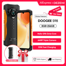 Load image into Gallery viewer, Global Version DOOGEE S98 Smartphone Helio G96 Octa Core 6.3&quot; FHD+ Display 8GB 256GB 64MP Camera 6000mAh Battery 33W Fast Charge
