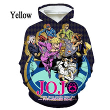 Load image into Gallery viewer, Japan Anime JoJo&#39;s Bizarre Adventure 3D Printing Hoodie Unisex Fashion Sweatshirt Pullover Fall/Winter Casual Hooded