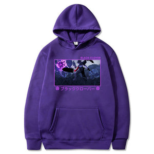 Japan Manga Asta Black Clover Hoodie Funny Men Harajuku Graphic Anime Hooded Sweatshirts Streetwear Cool Hip Hop Pullovers Male