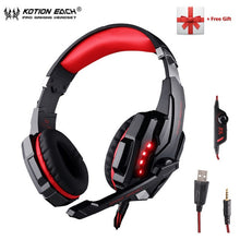 Load image into Gallery viewer, KOTION EACH G2000 G9000 Gaming Headphones Gamer Earphone Stereo Deep Bass Wired Headset with Mic LED Light for PC PS4 X-BOX - Bán Cà Chua