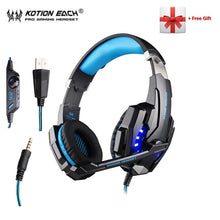 Load image into Gallery viewer, KOTION EACH G2000 G9000 Gaming Headphones Gamer Earphone Stereo Deep Bass Wired Headset with Mic LED Light for PC PS4 X-BOX - Bán Cà Chua