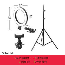 Load image into Gallery viewer, LED Selfie Ring Light 5500K Studio Photography Photo Fill Ring Light with Tripod for iphone Smartphone Makeup USB - Bán Cà Chua