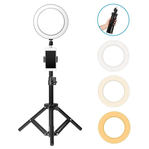 LED Selfie Ring Light 5500K Studio Photography Photo Fill Ring Light with Tripod for iphone Smartphone Makeup USB - Bán Cà Chua