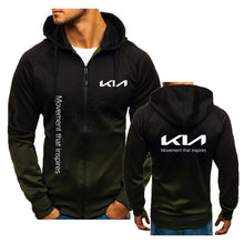 Load image into Gallery viewer, Loose comfortable Sports Men&#39;s Hoodie New Kia car logo print Hip Hop Street Trend Men&#39;s Outdoor Jacket Men&#39;s Hooded Jacket
