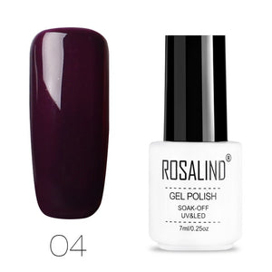 ROSALIND Gel Polish Set All For Manicure Semi Permanent Vernis top coat UV LED Gel Varnish Soak Off Nail Art Gel Nail Polish - Bán Cà Chua