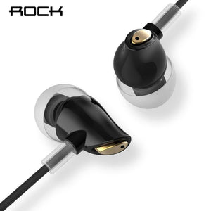 Rock In-Ear Zircon Stereo Earphone 3.5mm AUX Headset With Mic Balanced Immersive Bass Earphones for iPhone Sumsung Xiaomi - Bán Cà Chua
