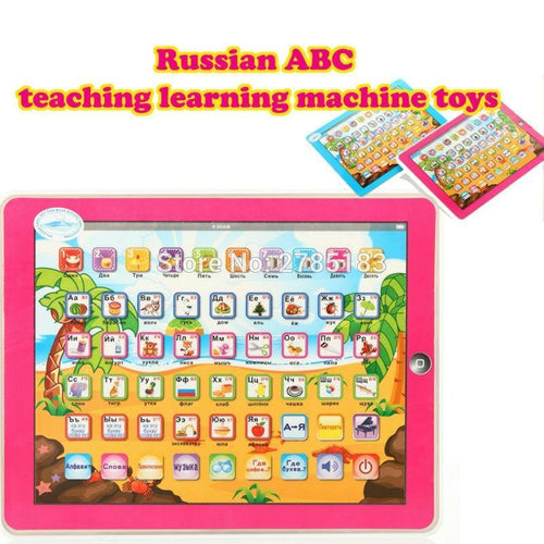 Russian language ABC teaching learning machine toys children learn tablet educational eletronicos russian baby alphabet toys - Bán Cà Chua