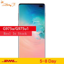 Load image into Gallery viewer, Samsung Galaxy S10+ g975u G975U1 S10 Plus  8GB RAM 128GB  Mobile Phone Snapdragon 855 Octa Core 6.4&quot; 16MP&amp;Dual 12MP  NFC