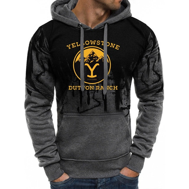 TV Show Y-Yellowstones Printed Hoodies  Hooded Sweatshirts Print Casual Sweatshirts Unisex Jacket