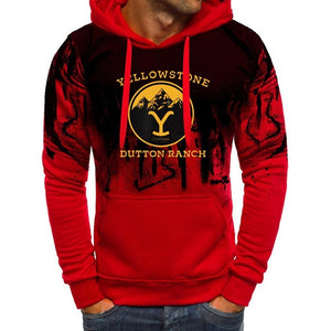 TV Show Y-Yellowstones Printed Hoodies  Hooded Sweatshirts Print Casual Sweatshirts Unisex Jacket